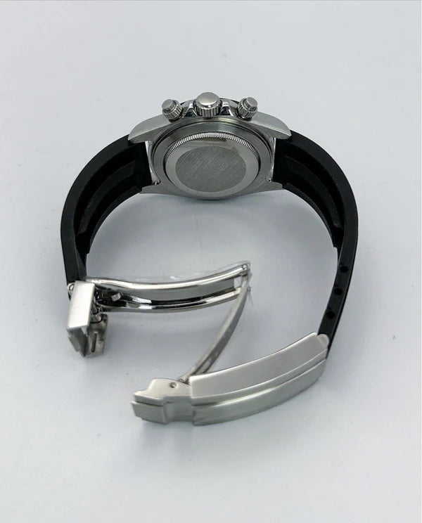SEITONA SILVER BLACK STRAP