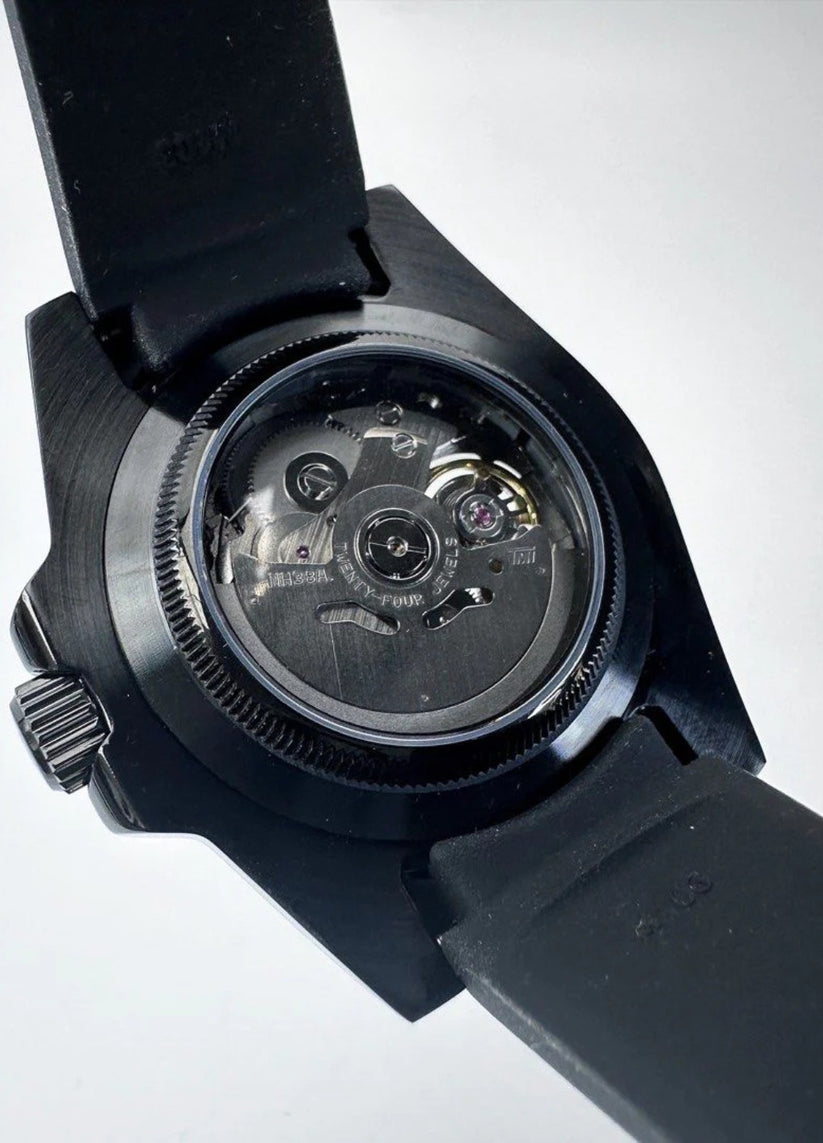 SEIKMARINER OPEN HEART BLACK