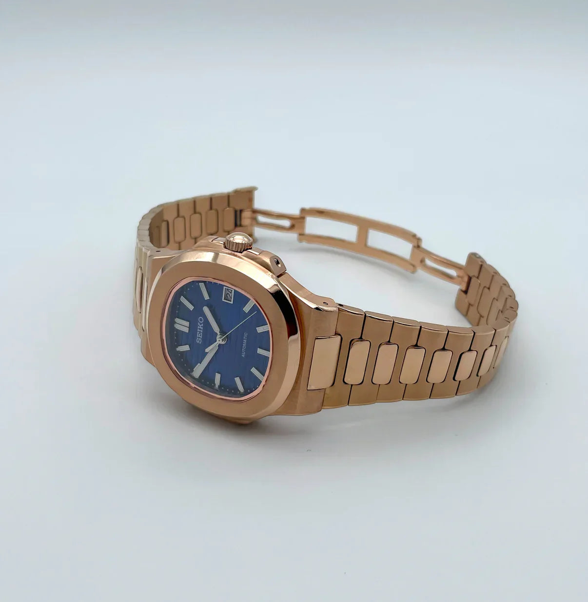 NAUTEIKO ROSE GOLD BLUE DIAL