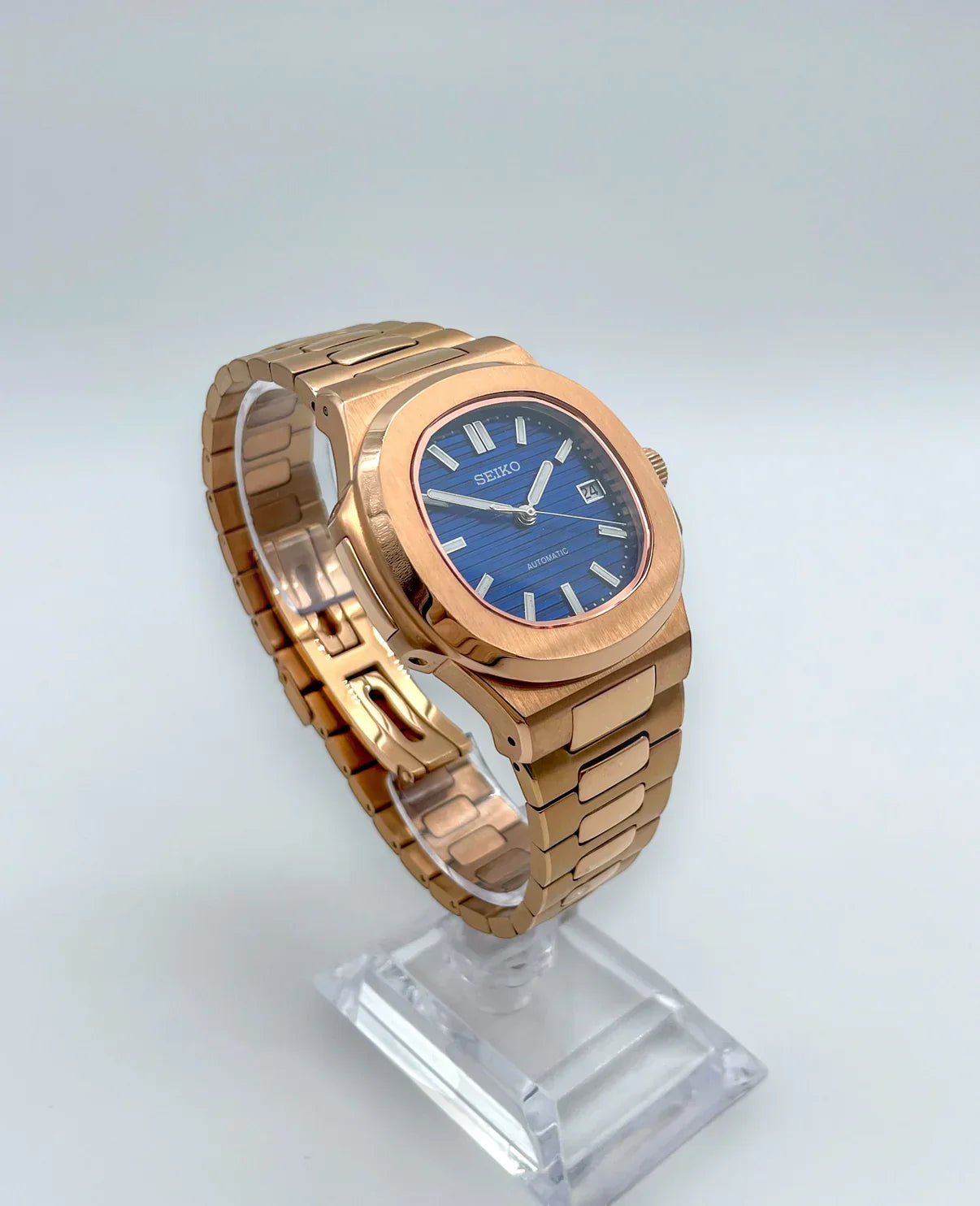 NAUTEIKO ROSE GOLD BLUE DIAL