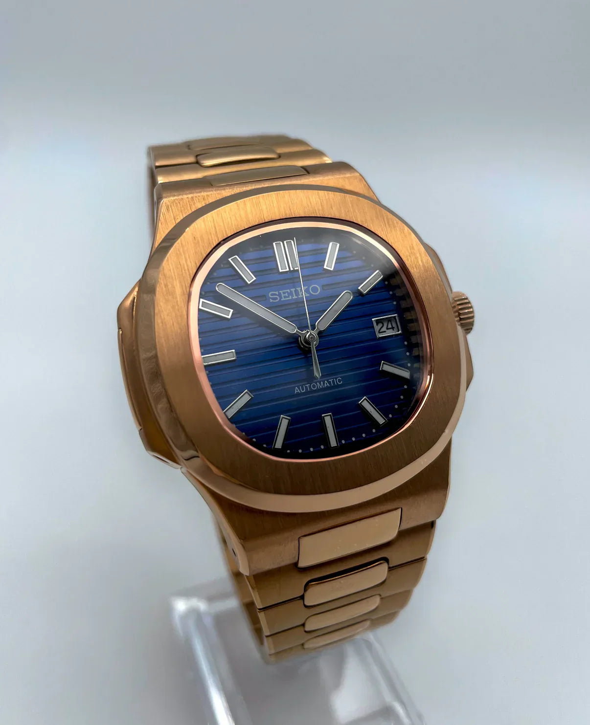 NAUTEIKO ROSE GOLD BLUE DIAL