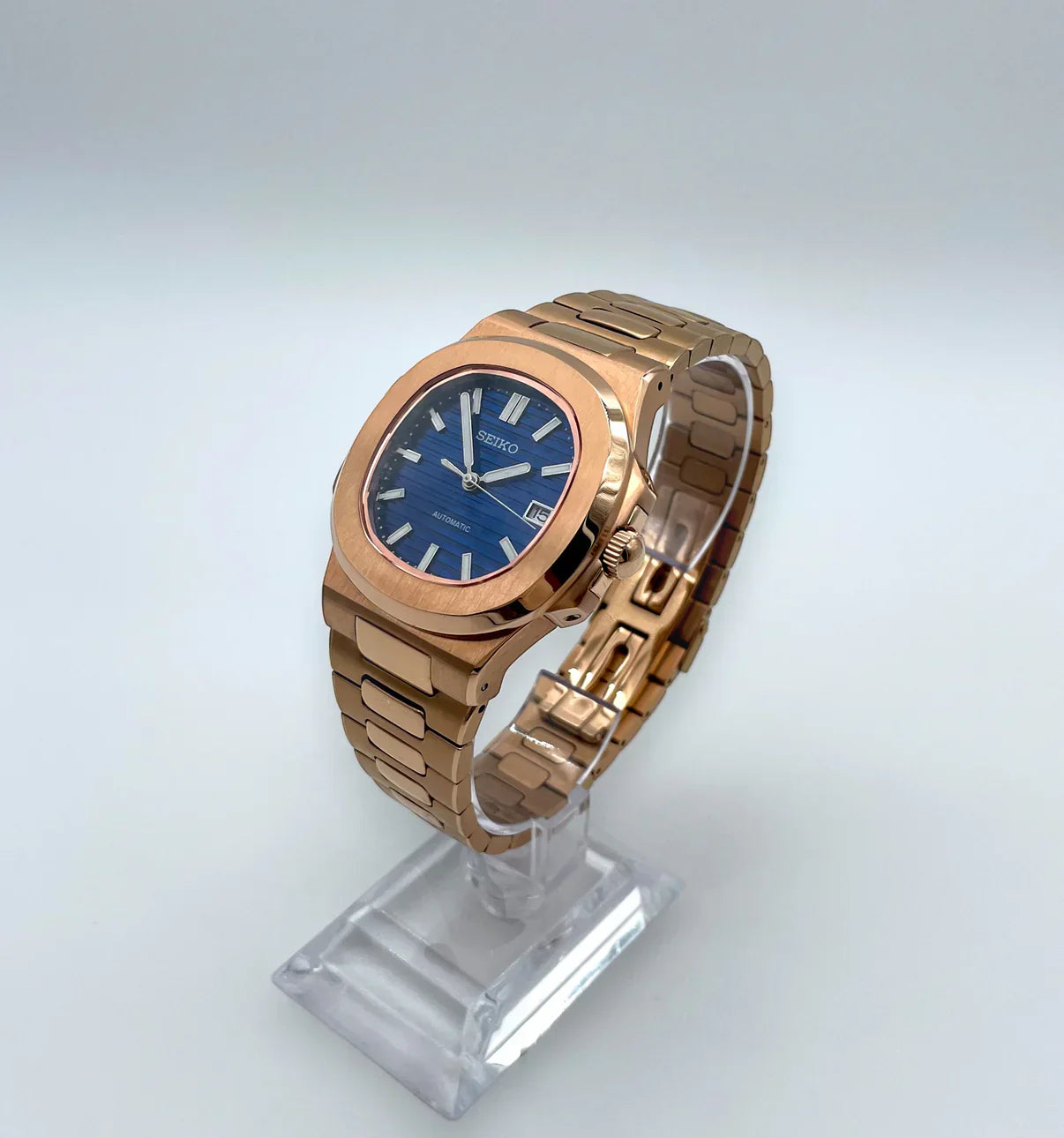 NAUTEIKO ROSE GOLD BLUE DIAL