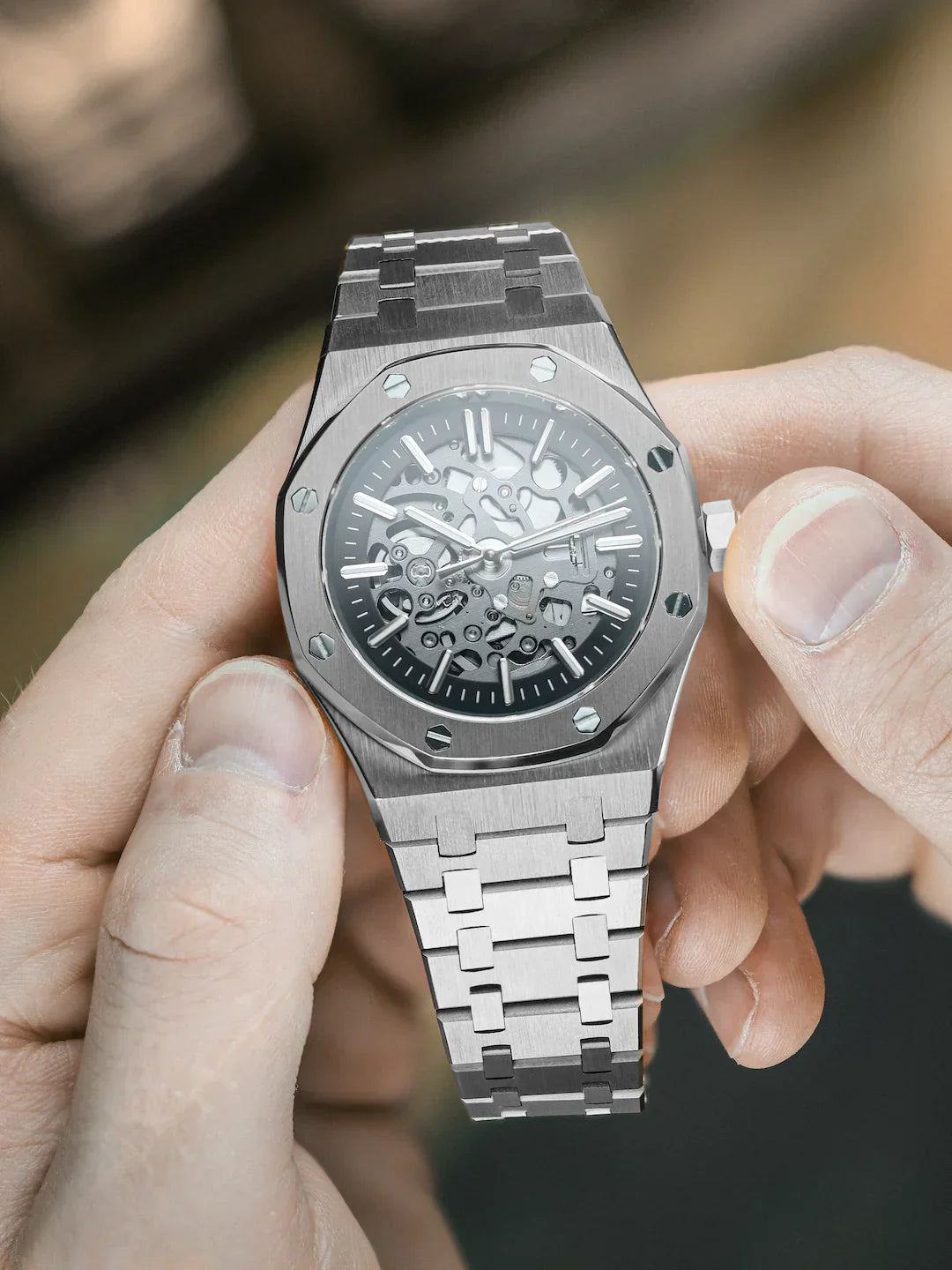 SEIKOAK SILVER SKELETON