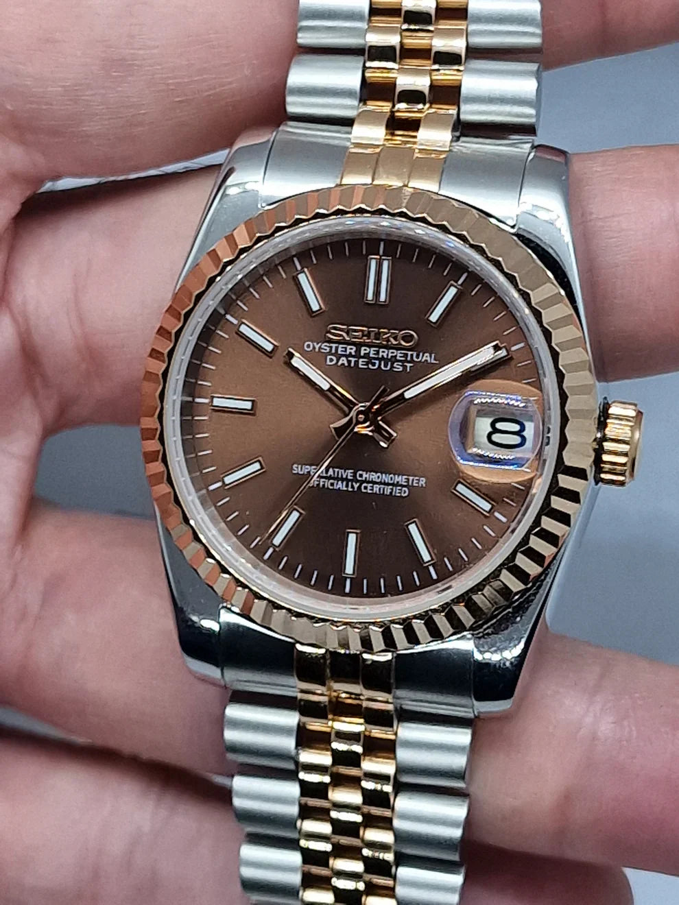 SEIKJUST CHOCOLATE TWO TONE