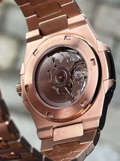 NAUTEIKI ROSE GOLD BLACK OPEN HEART