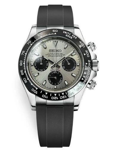 SEITONA SILVER BLACK STRAP