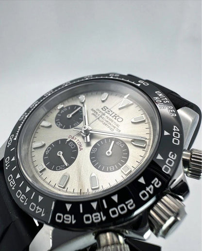 SEITONA SILVER BLACK STRAP