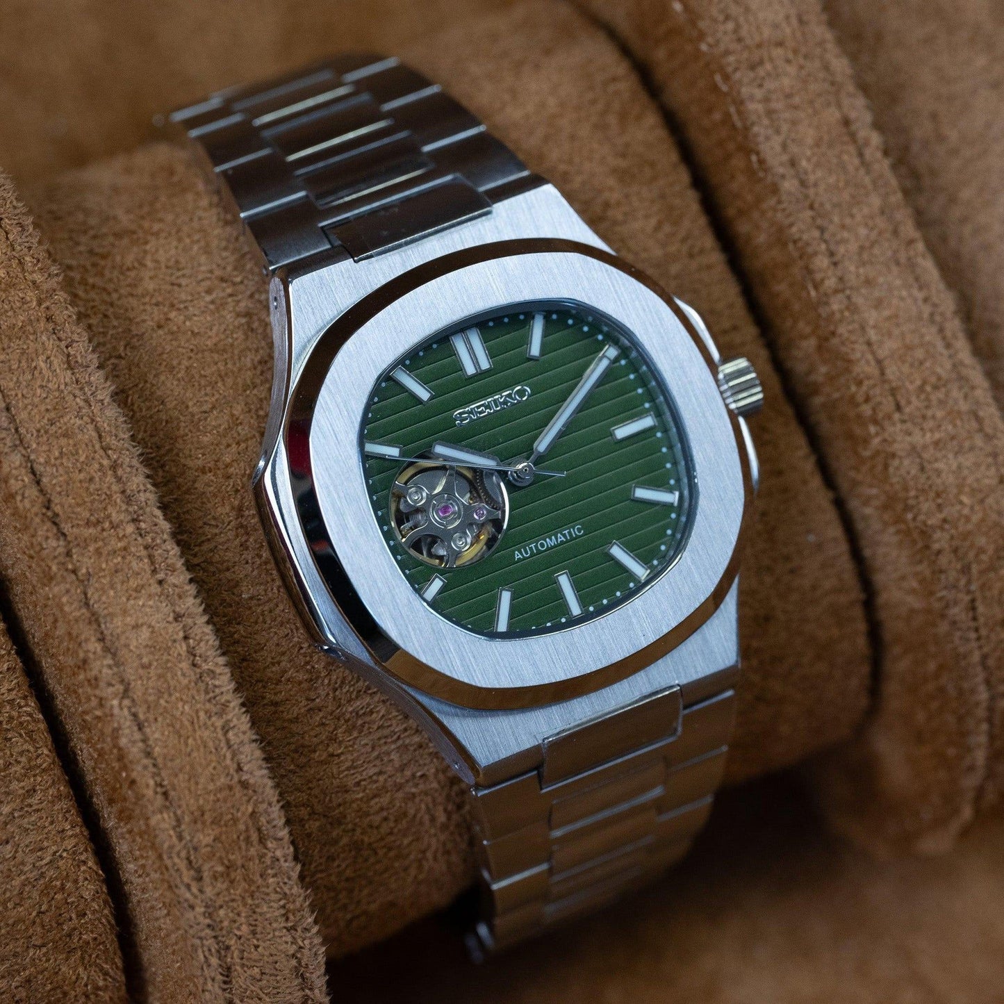 NAUTEIKO OLIVE GREEN OPEN HEART
